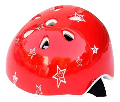 Casco Infantil Rojo Con Diseño +3 Ml-561 Febo