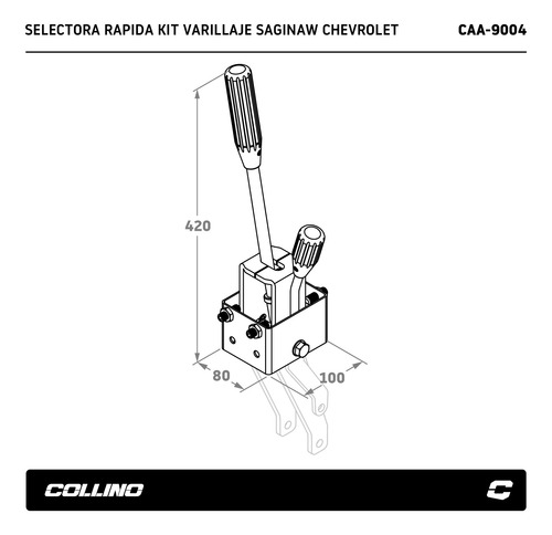 Selectora Rapida Collino Saginaw 4 Veloc Chevrolet Chevy 400