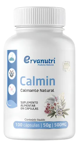 Calmin 500mg 100 Cápsulas Sem Sabor | MercadoLivre