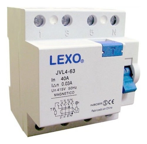 Int. Diferencial Lexo 4x40a 30ma - 5300440