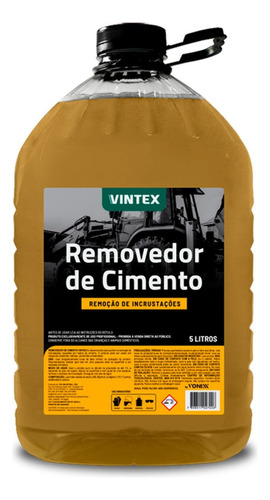 Removedor De Cimento Limpeza Betoneira Desincrusta Vonixx 5l