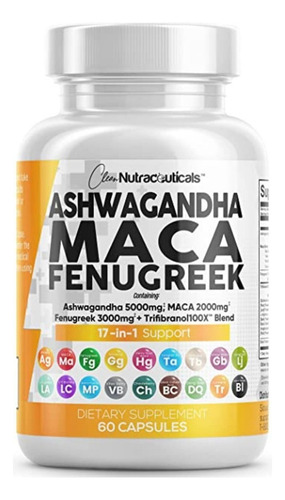 Maca 60cps Clean Nutraceuticals - - Unidad a $3363