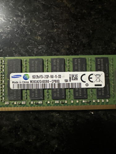 Memoria De Servidor Ddr4 De 16 Giga Ecc Registrada En Rdimm (Usado)