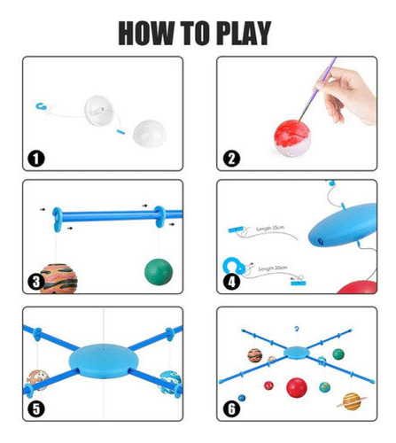 Kit Juego De Ciencia Para Armar Y Pintar Sistema Solar 55631