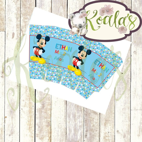 Mickey Mouse Mega Kit Imprimible Editable + Candy Bar