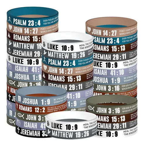 36 Pulseras Motivacionales De Silicona Con Frases Positivas – 12 Colores, Regalo Para Niños Y Adultos