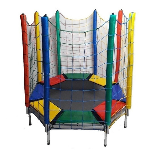 Cama Elástica Infantil Pula Pula Trampolim 1,40m + Rede