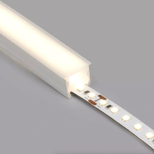 Kit 10 Metros Perfil Flex Slim Embutir Para Fita Led Inteiro