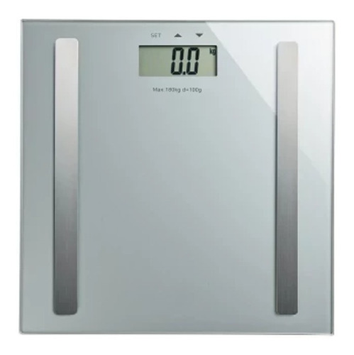 Balança corporal digital Multilaser Digi-Health Pro prateada, até 180 kg