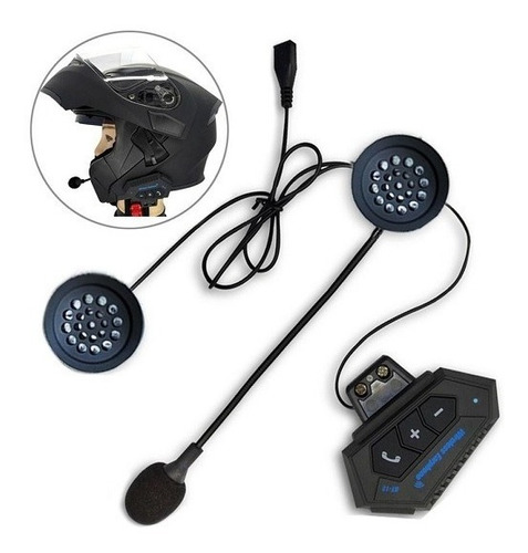 Intercomunicador Bluetooht Audio Casco Moto 