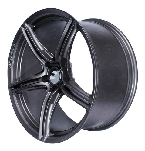 Rin 20 Pul Progresivos 5/112 Vw Mercedez 5 Brazos Premium 1p Color Gris Mate
