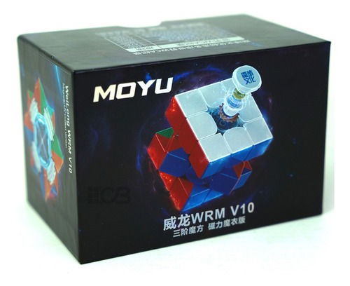 Estructura magnética de colores con revestimiento UV Magic Cube 3x3x3 Moyu Wrm V10