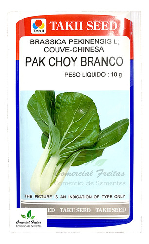 Sementes De Chinguensai Pak - Choy Branco Env. C/ 10 Gramas