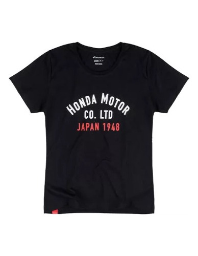 Camiseta Moto Honda Preta - Japan 1948 - Oficial Honda