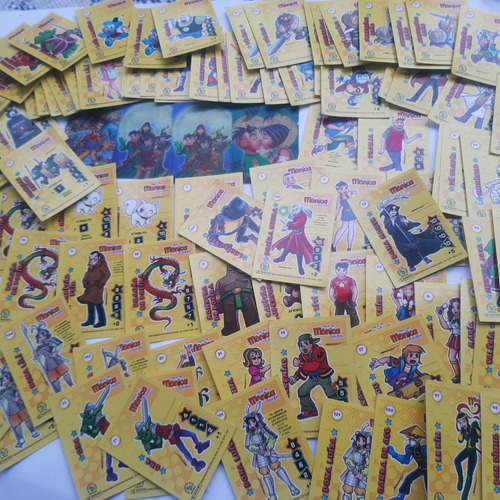 Coleção Cards Turma Da Mônica Jovem 96 Cards Alguns Duplicam