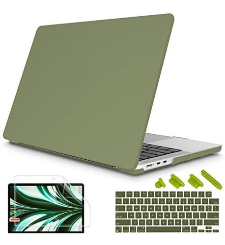 Protector Color Verde Olivo Compatible Con Macbook Air A2681
