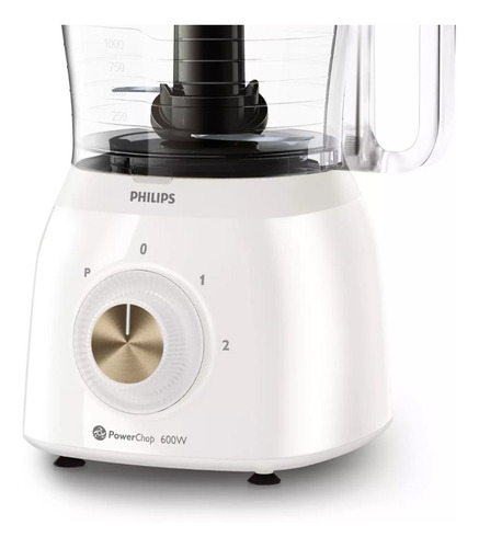 Procesadora Philips Blanca Powerchop 600w Hr7615/00
