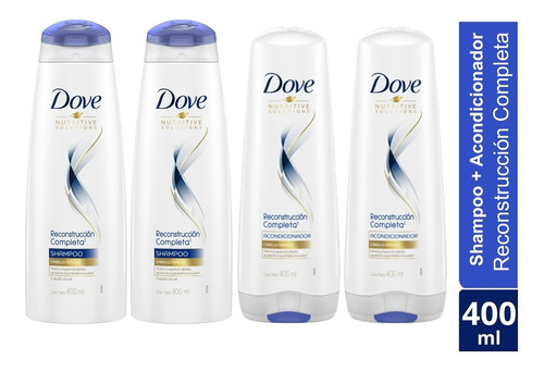 Dove Shampoo + Acondicionador Reconstrucción Completa  400ml