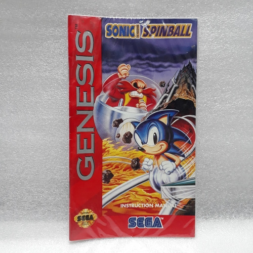 Manual Do Jogo Sonic Spinball Mega Drive Original Aproveite!