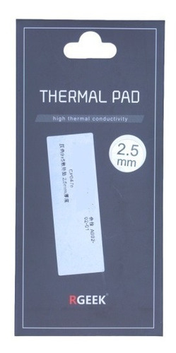 Thermal Pad Rgeek 85x45x2.5mm Almohadilla Térmica Gpu 12w/mk