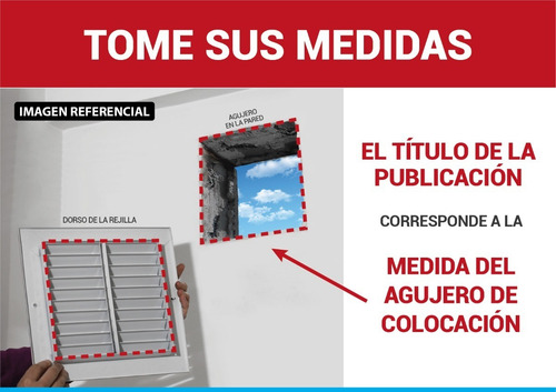 Rejilla De Ventilacion 80x40 Fija - Retorno / Extraccion