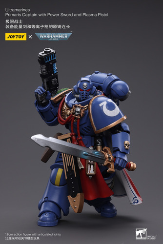 Figura Warhammer 40k Joytoy Primaris Captain Ultramarine