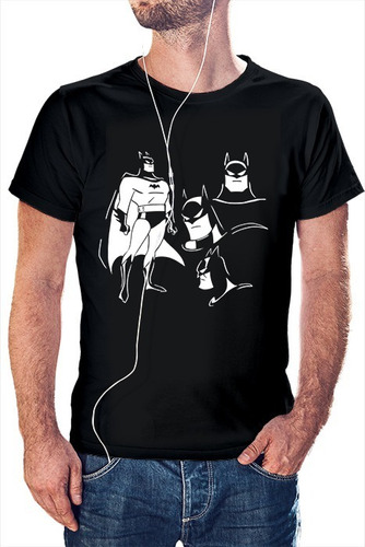 Polera Negra Hombre - Batman Serie Animada 