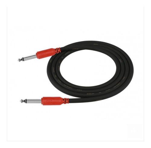 Cable Instrumento Plug 6,3 Mono A 6,3 Mono 3m Negro C Rojo