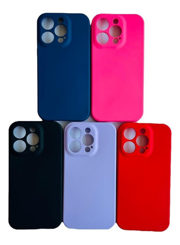 Carcasa Funda Para iPhone 14 Pro Silicona Color Cubre Cámara