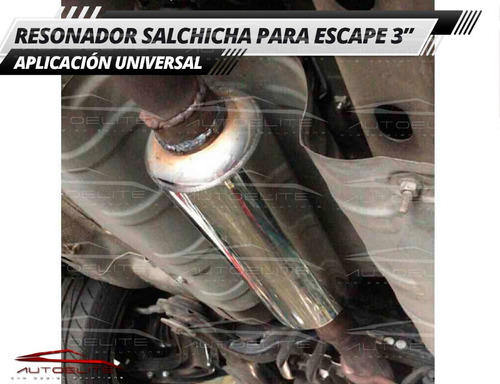 Imagen 4 de 10 de Resonador Deportivo Para Escape 3in Acero Acd Performance