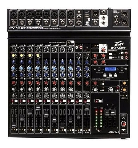 Peavey Pv-14 Bt Consola Mixer 14 Canales Bluetooth Usb Efect