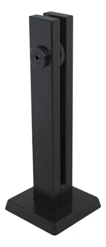 comprar 4 Colunas Torre Preta Guarda Corpo Inox 20 Cm 1 Furo