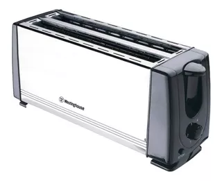 Tostadora Electrica Westinghouse 4 Rodajas 6 Niveles 1400w ! Color Plateado