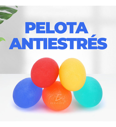 Pelotas Antiestrés Kit 5 Bolas De Ejercicio, Terapéuticas.