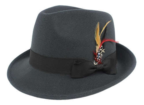 Gorra De Jazz Unisex De Ala Corta Gentleman Jazz Cap Felt Fe