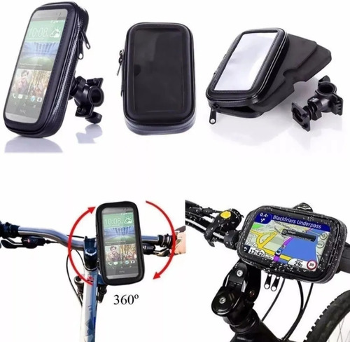 Suporte Case P Celular Gps Moto Bike À Prova D'água Promoção