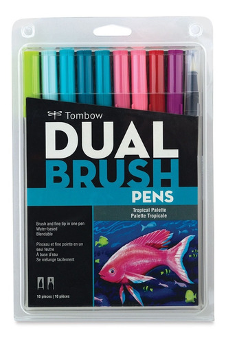 Tombow Dual Brush - Set 10 Marcadores Color Pastel