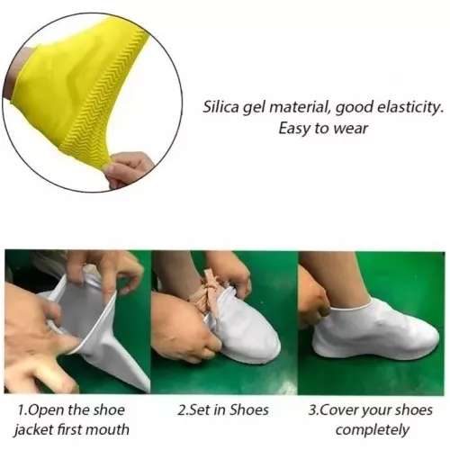 Cubre Zapato Zapatilla Silicona Impermeable Lluvia Calzado