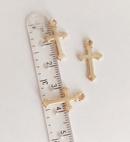 20 Dijes Cruces Bautismo Comunión Pequeña 1,8x1,1 Cm