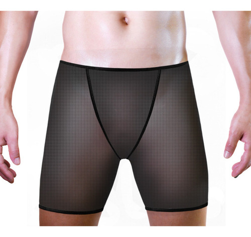 Calzoncillos Bóxer Short De Malla Transparentes For Hombre