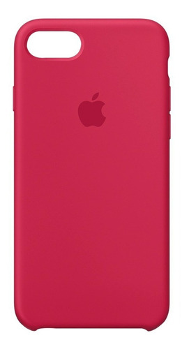 Carcasa Funda De Silicona iPhone 7 Y 8 Rosa Roja