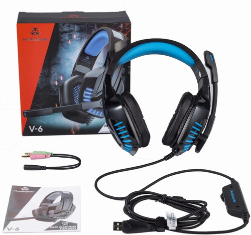 Audífonos Gamer Ps4/pc/mac/xbox 3.5mm Luz Led Con Micrófono