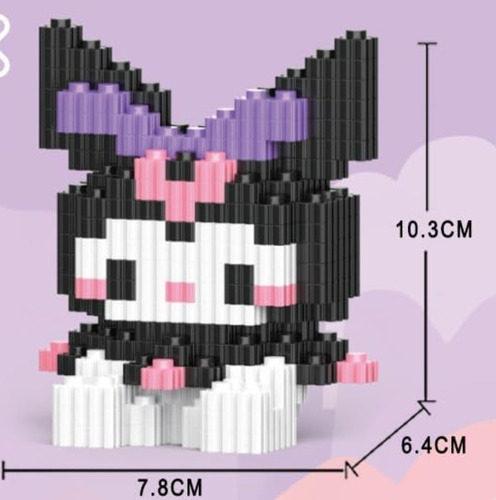 Mini Block Bloques Kitty Kuromi Sanrio Construccion 3d