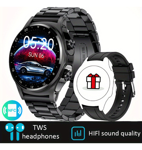 Para Xiaomi Huawei Smart Watch Tws 2 En 1 Audífonos Blueto