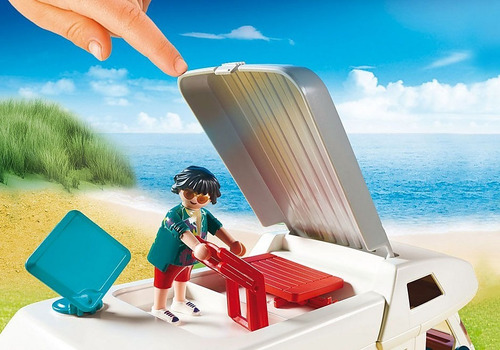 Imagen 4 de 10 de Playmobil Family Fun 70088 Caravana De Verano Campamento Edu