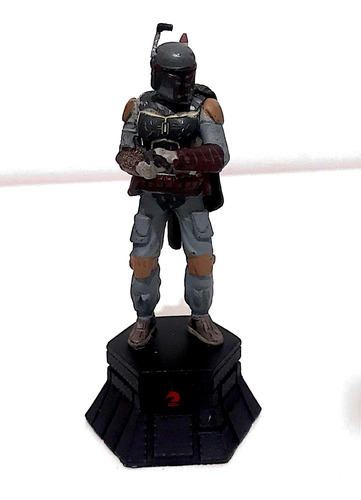 Miniatura Boba Fett Star Wars Xadrez Oficial De Metal.