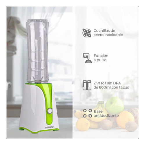 Licuadora Personal Daewoo Dbl-824 600 Ml 320 Watts Blanco