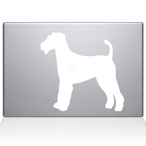 Accesorio Notebook The Decal Guru Airedale Terrier Love Sil