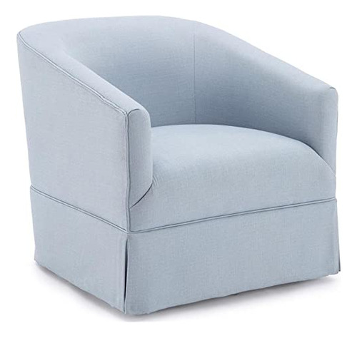 Elm Sky Blue Tejido Tela Poliester Falda Silla Giratoria 360