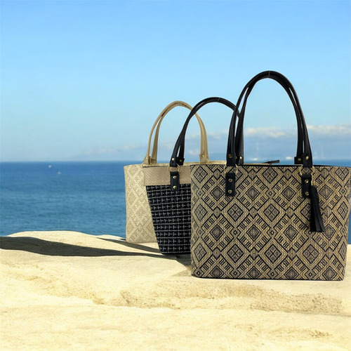 Bolso Multifuncional De Yute Gran Capacidad Mujer Playa